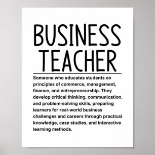 Affiche Professeur de gestion