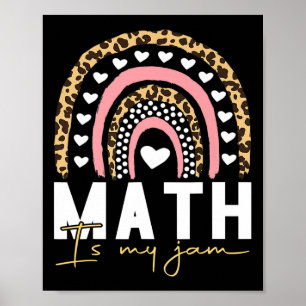 Affiche Professeur de mathématiques - Math is My Jam Retou