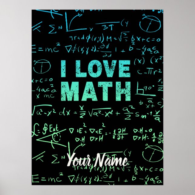 Affiche Professeur De Mathématiques Ou Professeur De Mathé (Devant)