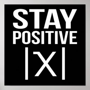 Affiche Professeur de mathématiques positif Mathématiques 