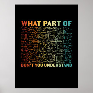 Affiche Professeur De Mathématiques Quelle Partie Des Math