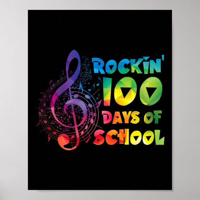 Affiche Professeur De Musique - rockin 100 Jours De Musiqu (Devant)