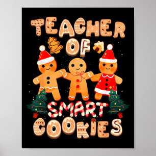 Affiche Professeur de Noël Mignon Biscuits au Gingembre Dr