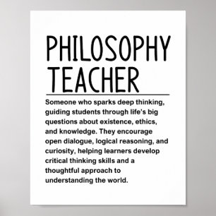 Affiche Professeur de philosophie