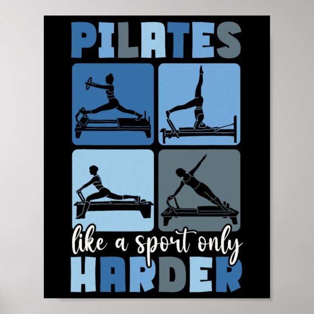 Affiche Professeur de Pilates Yoga  (Devant)