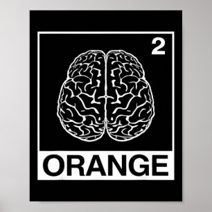 Affiche Professeur de psychologie cerveau neurologie étudi