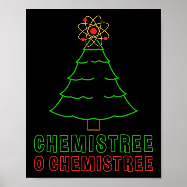 Affiche Professeur de sciences Chemistree O Chemistree Fun (Devant)