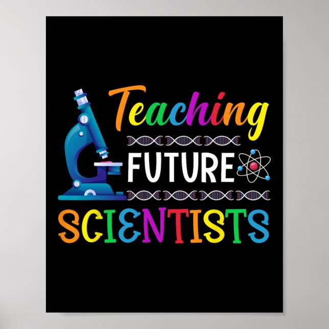 Affiche Professeur de sciences enseignant à l'école aux fu (Devant)