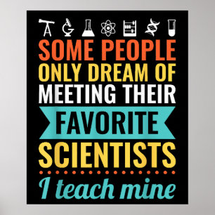 Affiche PROFESSEUR DE SCIENCES Enseigner la biologie, la c