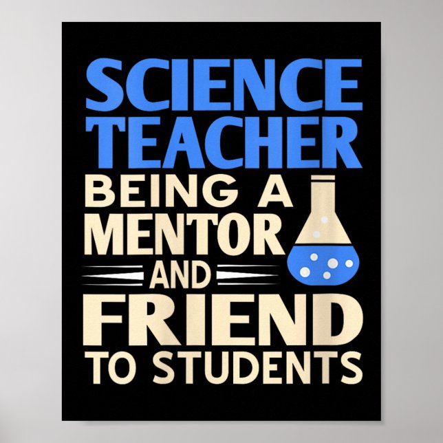 Affiche Professeur De Sciences Femmes Mentor Et Ami À Étud (Devant)