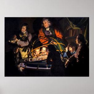 Affiche Professeur de sciences & Maquette de planétaire Le