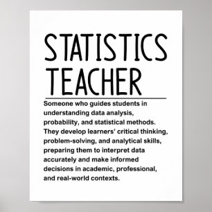 Affiche Professeur de statistiques