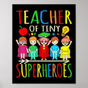 Affiche Professeur De Superhéros Minuscules Premier Jour B