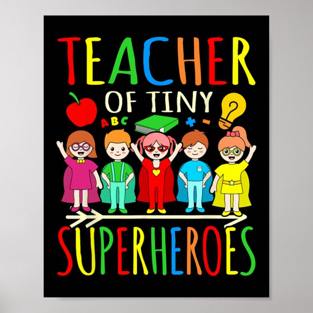 Affiche Professeur De Superhéros Minuscules Premier Jour B (Devant)
