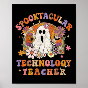 Affiche Professeur de technologie Spooktacular Happy Hallo