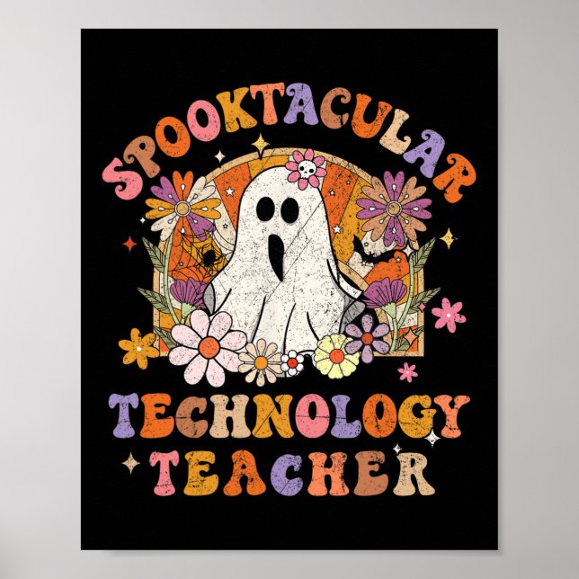 Affiche Professeur de technologie Spooktacular Happy Hallo (Devant)