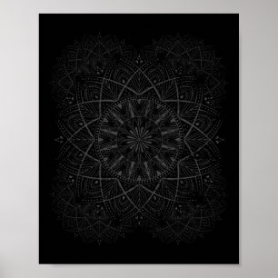 Affiche Professeur de Yoga Cadeau Hippie Paix Mandala