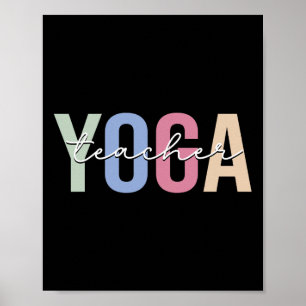 Affiche Professeur de Yoga Professeur de Yoga