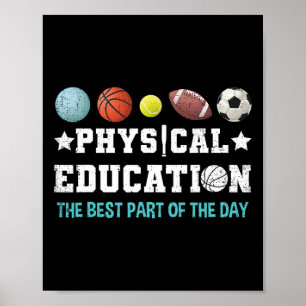 Affiche Professeur d'éducation physique Éducation physique