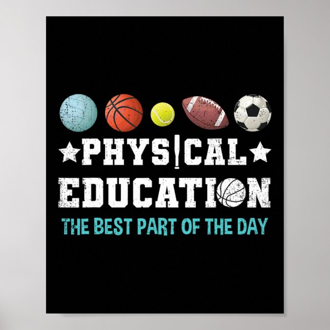 Affiche Professeur d'éducation physique Éducation physique (Devant)