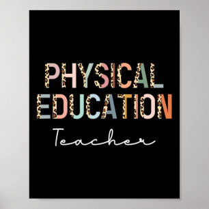 Affiche Professeur d'éducation physique Leopard Ck retour