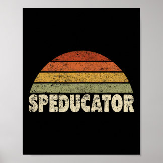 Affiche Professeur d'éducation spéciale Speducator Spécial