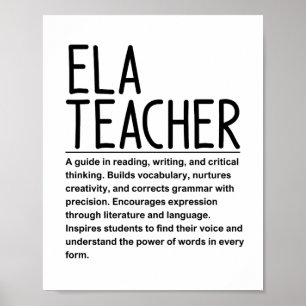 Affiche Professeur d'ELA