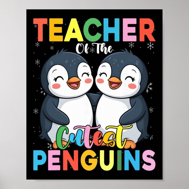 Affiche Professeur Des Manchots Les Plus Mignons Drôle Man (Devant)