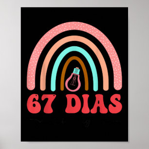 Affiche Professeur d'espagnol 67 jours plus intelligent 67