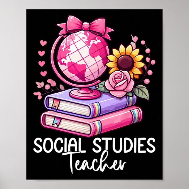 Affiche Professeur d'histoire des études sociales Terre Gl (Devant)