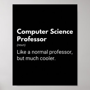 Affiche Professeur d'informatique Définition de travail dr