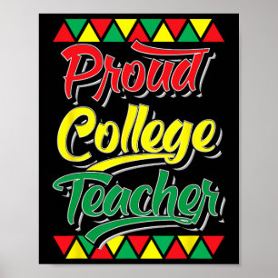 Affiche Professeur d'université fier du Mois de l'histoire