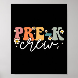 Affiche Professeur groovy de pré-maternelle Day Of Pre K C
