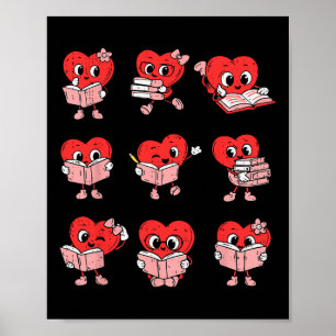 Affiche Professeur Saint-Valentin Livre de lecture Amant d
