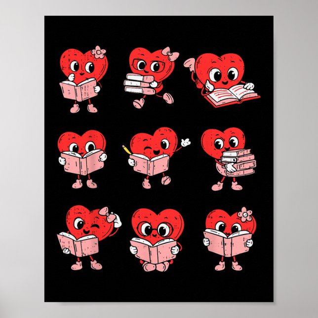 Affiche Professeur Saint-Valentin Livre de lecture Amant d (Devant)