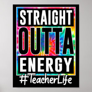 Affiche Professeur tout droit sorti de l'énergie Professeu