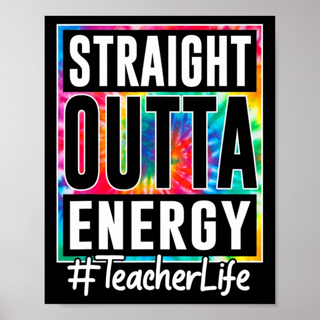 Affiche Professeur tout droit sorti de l'énergie Professeu (Devant)
