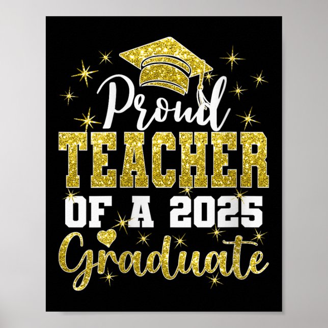 Affiche Professeure Super Fière de l'Étudiante Diplômée de (Devant)