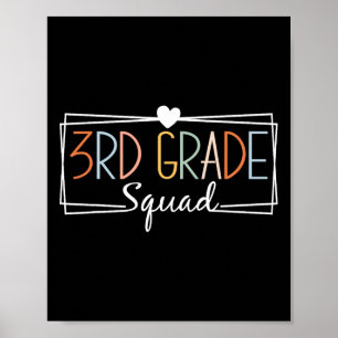 Affiche Professeurs de groupe de troisième année Enfants d
