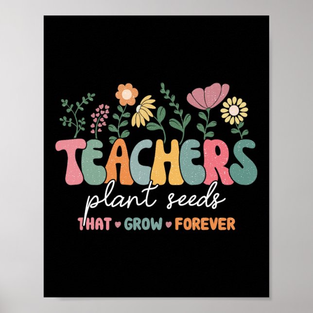 Affiche Professeurs Groovy Plantent Des Graines Qui Pousse (Devant)