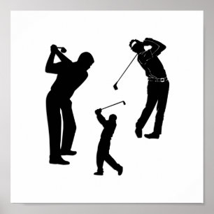 Affiche Professionnel de golf