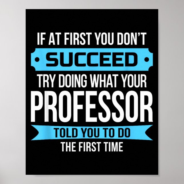 Affiche Professor Funny Appreciation Gift  (Devant)