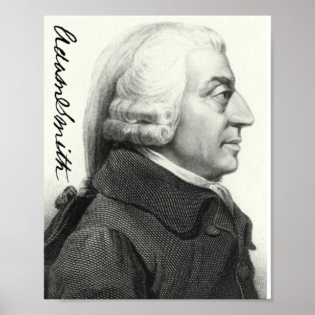 Affiche Profil Adam Smith (avec signature) (Devant)