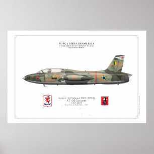 Affiche profil AT-26 Xavante - FAB