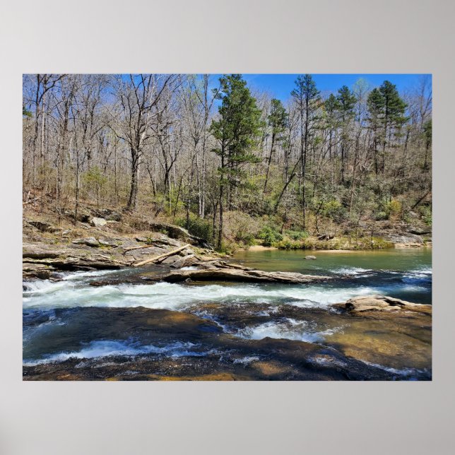 Affiche Profil de la rivière pittoresque (Devant)