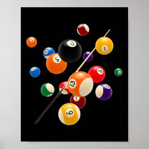 Affiche Profitez de Cool Pool Billard Jeu de nouveauté Gra