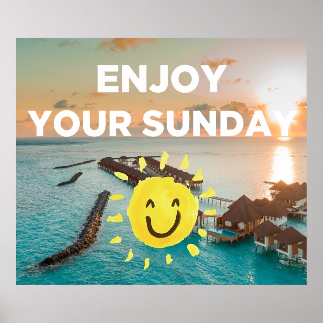 Affiche Profitez de votre dimanche (Devant)