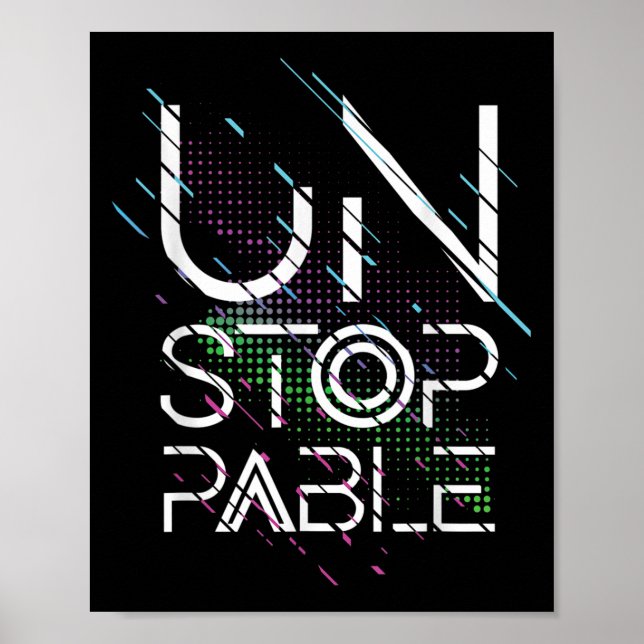 Affiche Profitez d'une citation graphique Cool imprenable  (Devant)