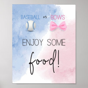Affiche Profitez d'une nourriture baseball ou arc sexe rév