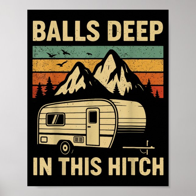Affiche Profondément dans cette caravane rétro de camping  (Devant)